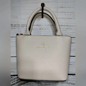 Nanette Lepore Mini Crossbody Handbag in  White Pebbled New